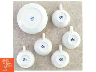 Kaffe kopper med underkopper fra blu villeroy & boch (str. Kop 10 x 7 cm underkop 17 cm)