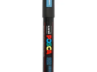 Posca Tusch, PC-5M, streg 2,5 mm, medium, metallic blå, 1 stk.