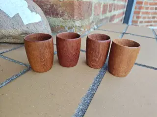 Retro Dansk Design Teaktræ æggebægre