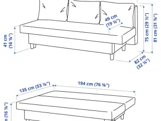 Sovesofa “Älvdalen” IKEA