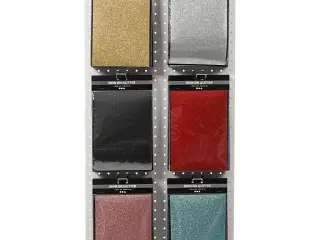 Strygestof, ark 148x210 mm, glitter, ass. farver, 6x10ark/ 1 pk.