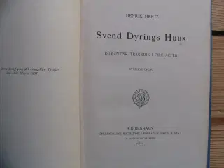 Henrik Hertz. Svend Dyrings huus. fra 1899