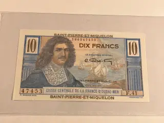 10 Francs Saint Pierre and Miquelon Dix Francs