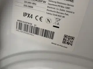 Samsung Vaskemaskine 8kg A+++