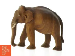 Træfigur af elefant (str. 16,5 cm)
