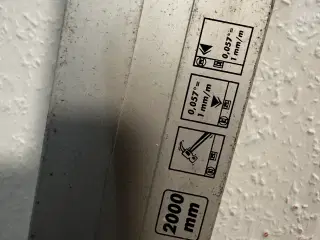 Vaterpas 2 meter aldrig brugt