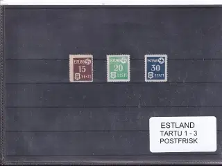 Estland - Tartu 1 - 3 - Postfrisk