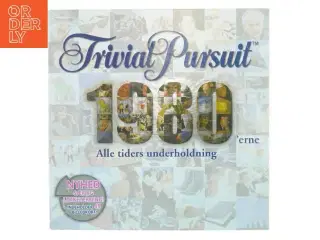Trivia Pursuit 1980&#39;erne brætspil fra Hasbro (str. 27 x 27 cm)