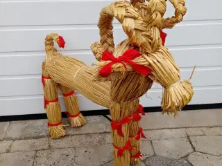 Julebuk stor gammel julebuk højde 80 cm