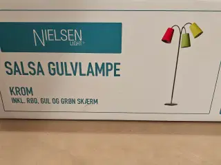 Salsa gulvlampe incl 3 skærme, Nielsen. Ubrugt 