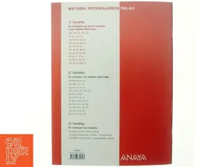 Método fotosil&#225;bico, Educaci&#243;n Infantil, 4 a&#241;os. Cartilla 1. Cuaderno af Dolores Osoro Pantiga, Antonio Palau Fern&#225;ndez (Bog)