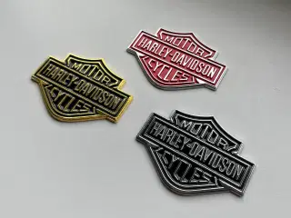 Metal emblem med Harley-Davidson
