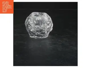 Lysestage i glas (str. 7x9 cm)