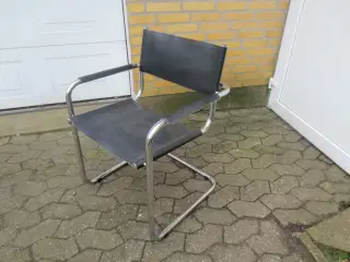 1 stk Barberstol med sort læder