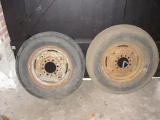 2 traktorforhjul 6,50 x 16" og 6,00 x 16"