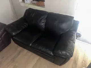 2 Pers. Lædersofa