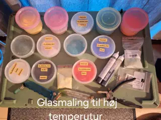 Blandet ting til glas 