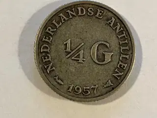 1/4 G Netherlands Antilles 1957