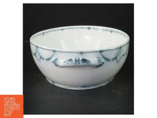 Porcelænsfad og skål med blåt mønster fra Hannibal (str. 30 cm)