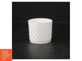 Brugt hvid porcelænskrukke (str. Ø. 7,5 cm)