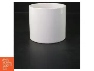 Hvid porcelæn urtepotteskjuler fra W.GERMANY (str. Ø 12 cm)