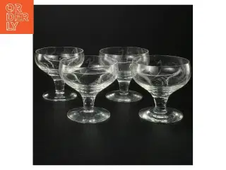 Bygholm 4 champagneglas (str. 4 stk Ø 9 cm længde 9 cm)