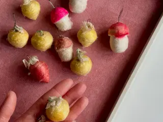 Gammel vatpynt, 16 stk samlet