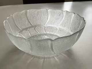 2 stk store glas skåle