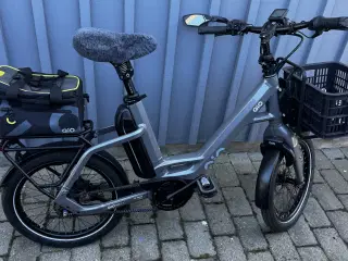 Elcykel compact med remtræk
