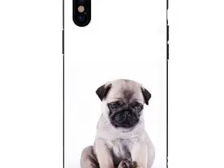 Silikone cover med mops til iPhone X XS