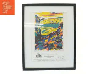 Indrammet plakat af Gorm Eriksen (str. 53x43 cm)