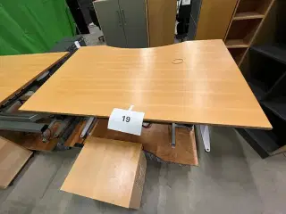 2 Skrivebord Bondo, hævesænke, +skuffesektion