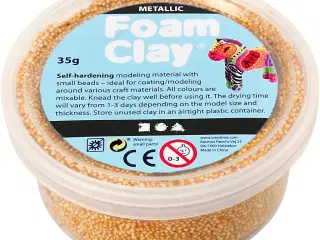 Foam Clay®, metallic, guld, 35g/ 1 ds.