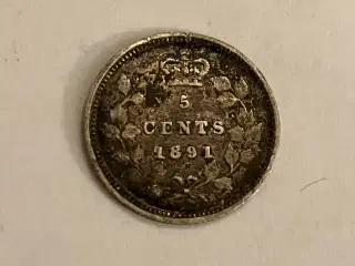 Canada 5 cents 1891