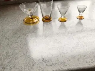 Holmegård glas med slibning