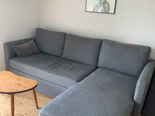 Sove sofa med chaiselong 