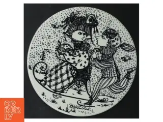 Bjørn Wiinblad porcelænstallerkener fra Nymlle (str. Ø. 15 cm. 6 styk)