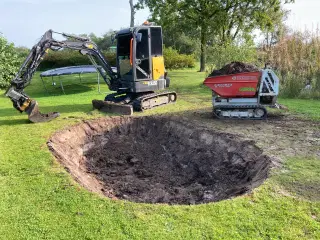 Græsplæne gravearbejde 