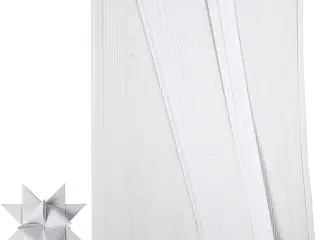 Stjernestrimler, L: 45 cm, diam. 4,5 cm, B: 10 mm, hvid, 500strimler/ 1 pk.