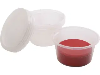 30 stk. plastbægre til temperablokke med låg