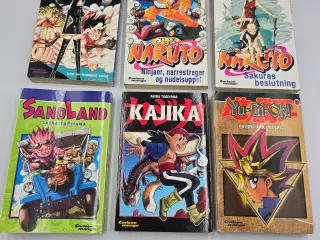 Manga bøger sælges til 25,- pr. stk.