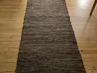 KLUDETÆPPE I LÆDER 205x80 cm