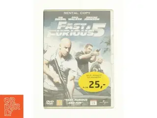 Fast & furious 5 fra DVD