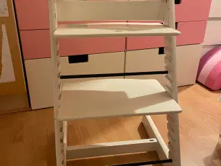 Tripp trapp højstol i hvid 