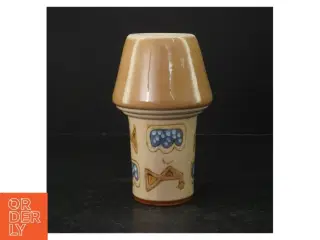 Keramik vase (str. Ø 7 cm. længde, 18 cm)