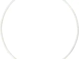 Metalring, diam. 10 cm, tykkelse 2 mm, hvid, 10stk./ 1 pk.