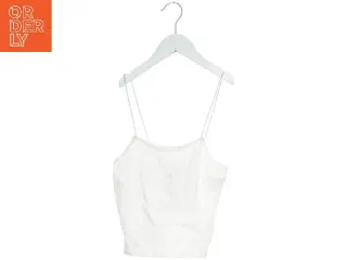 Hvid top med stropper fra Zara (str. S)