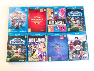 Blandede Nintendo Wii U spil - 50 kr. pr stk