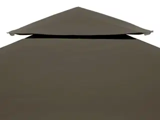 Pavillontopdække i 2 lag 3x3 m 310 g/m² gråbrun