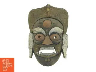 Traditionel træmaske (str. 26 x 17 x 6,5 cm)